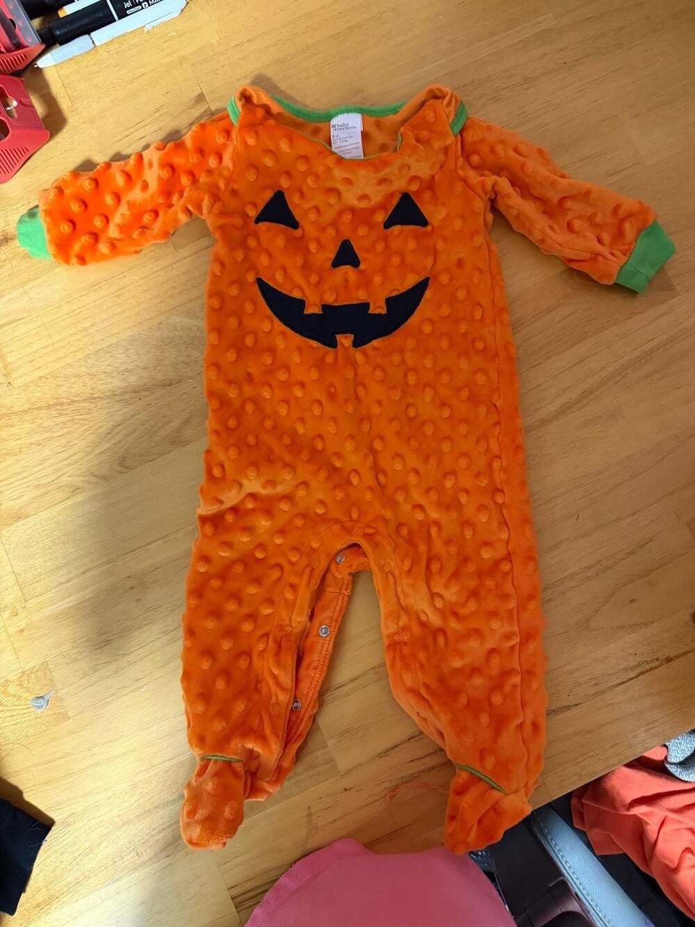 BABY STARTERS PUMPKIN 🎃 HALLOWEEN PLUSH ONE PIECE FOOTIES OUTFIT
